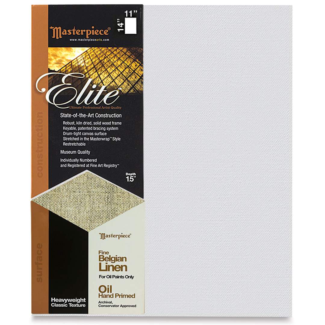 Open in modal - Masterpiece Elite Heavyweight Canvas - 11" x 14", Oil Primed