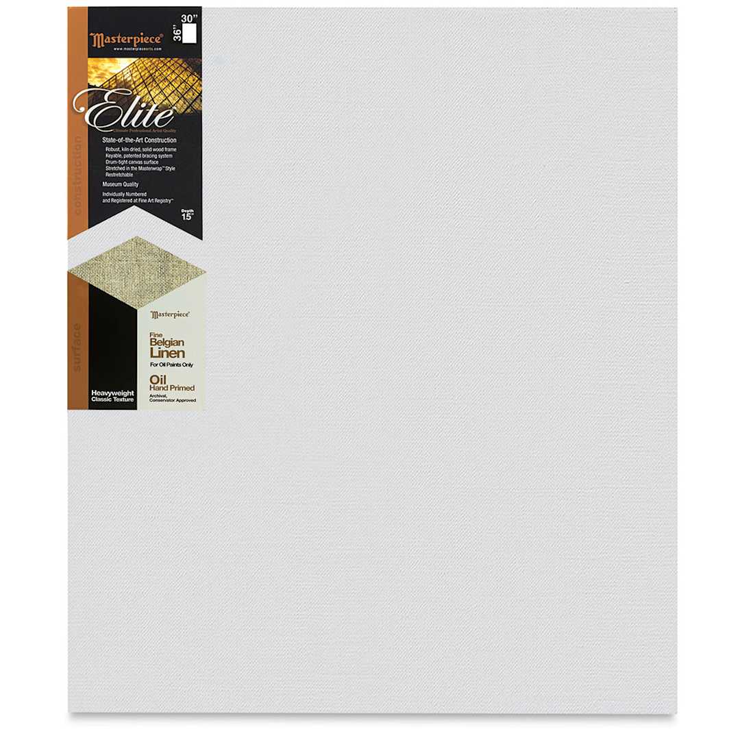 Open in modal - Masterpiece Elite Heavyweight Canvas - 30" x 36", Oil Primed