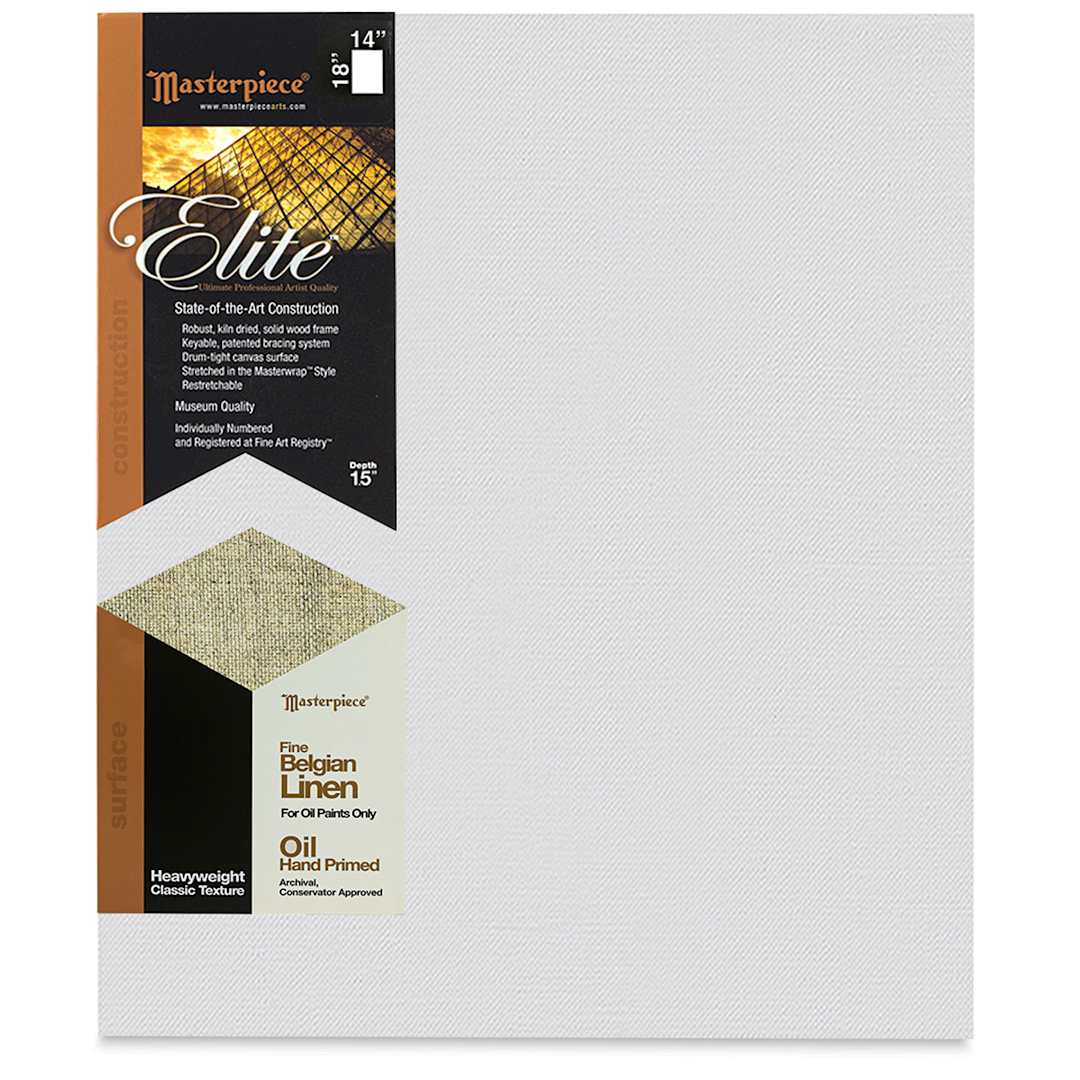 Open in modal - Masterpiece Elite Heavyweight Canvas - 14" x 18", Oil Primed