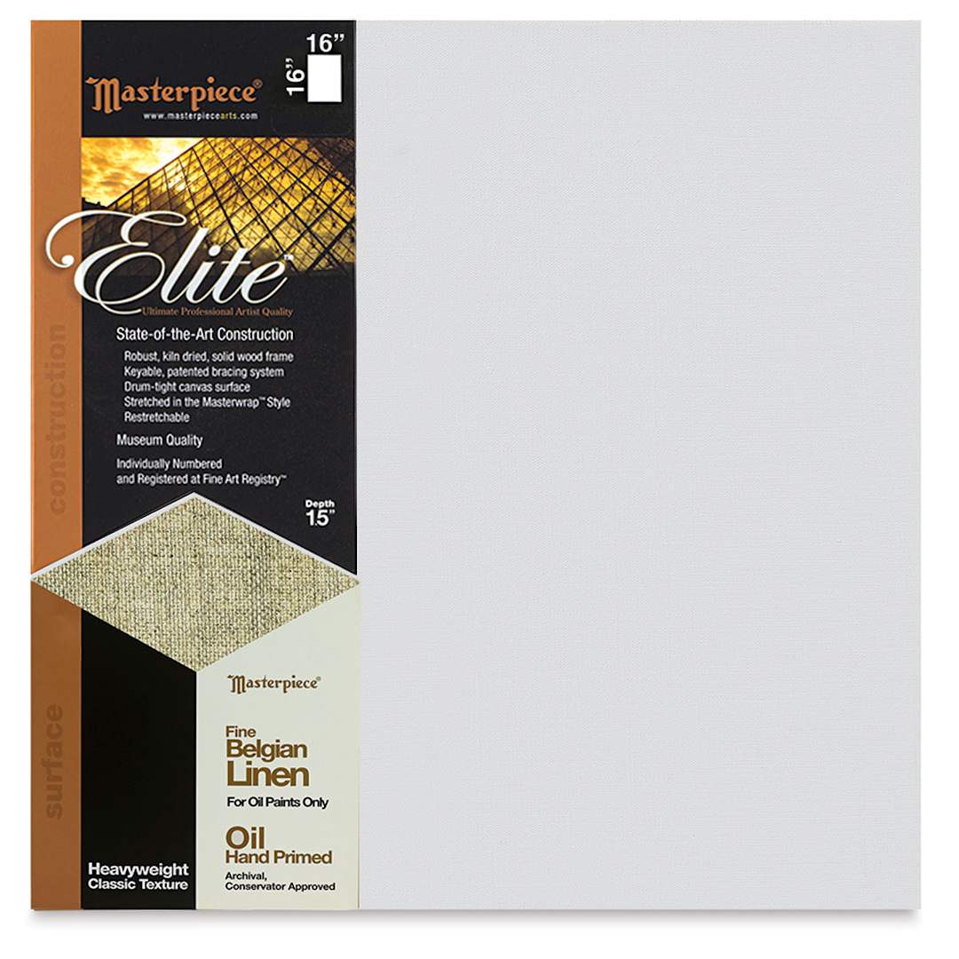 Open in modal - Masterpiece Elite Heavyweight Canvas - 16" x 16", Oil Primed