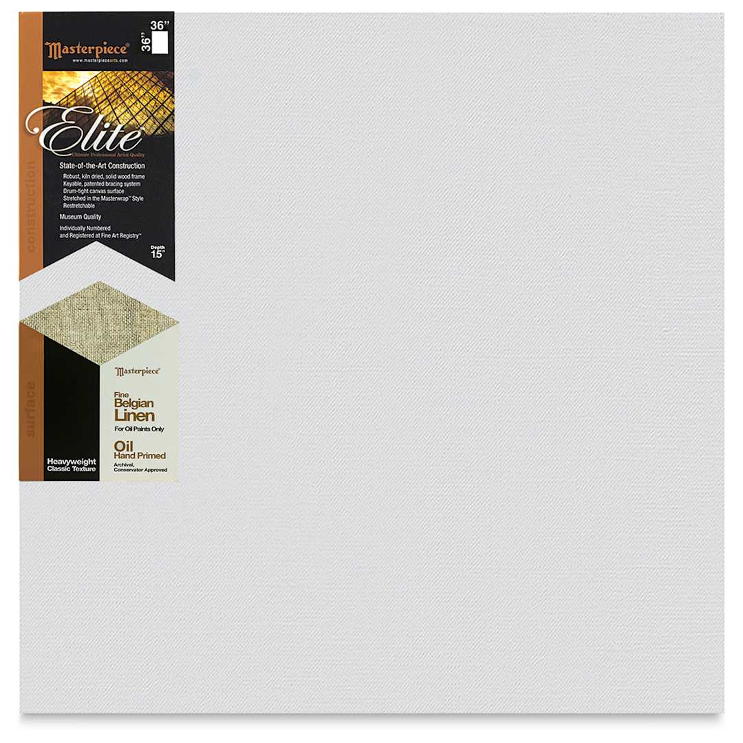 Open in modal - Masterpiece Elite Heavyweight Canvas - 36" x 36", Oil Primed
