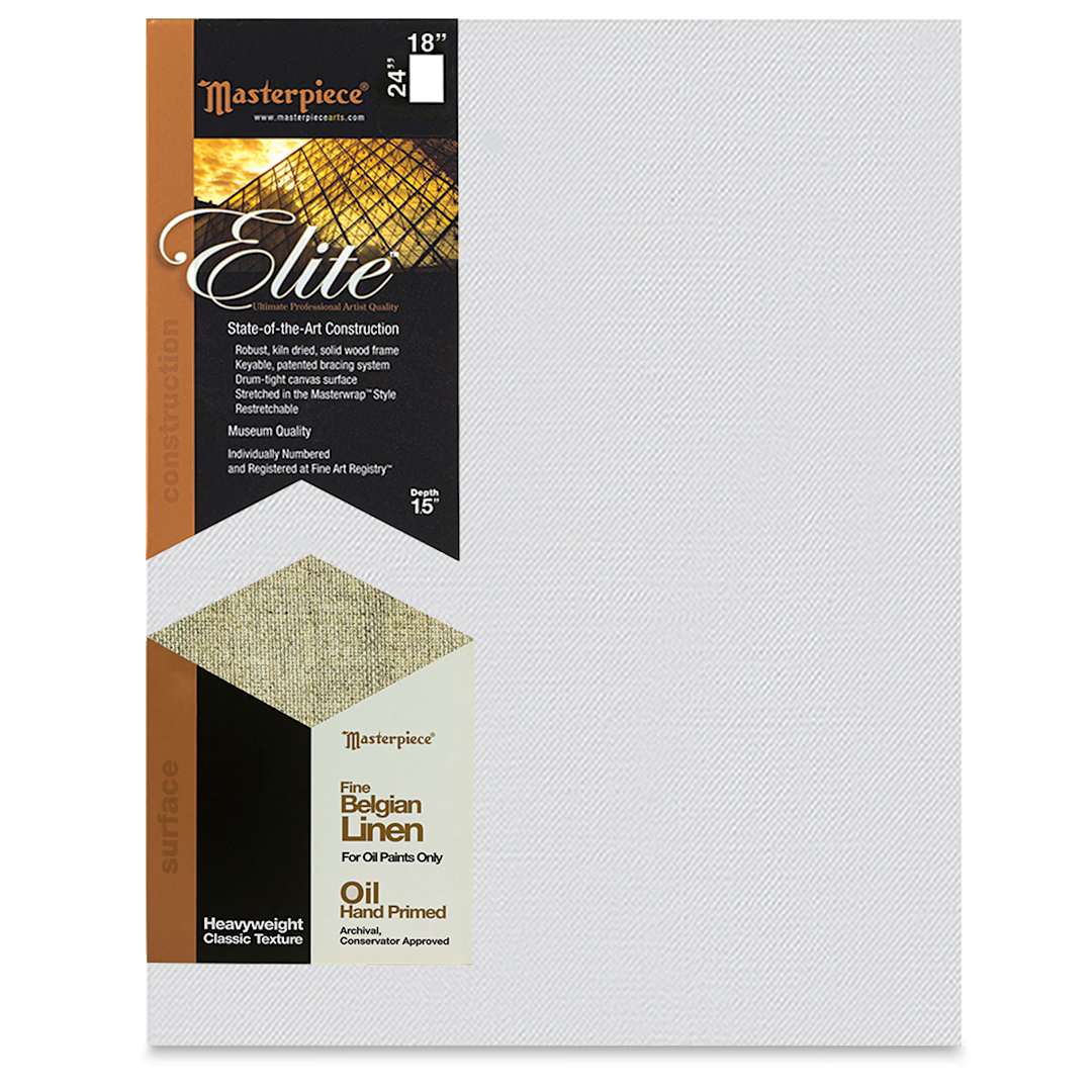 Open in modal - Masterpiece Elite Heavyweight Canvas - 18" x 24", Oil Primed