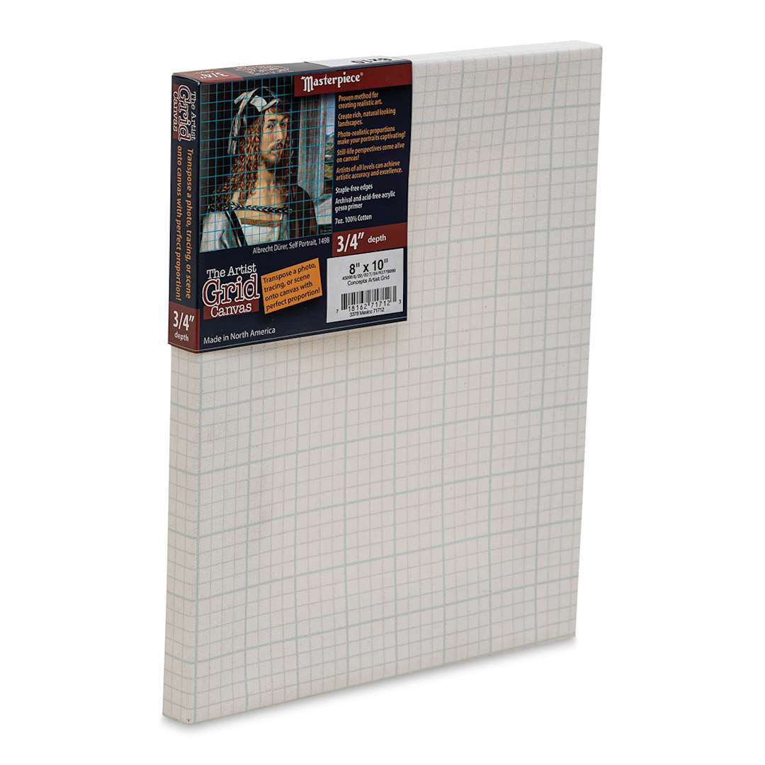 Open in modal - The Artist Grid 3/4" Profile Cotton Canvas - 8" x 10"