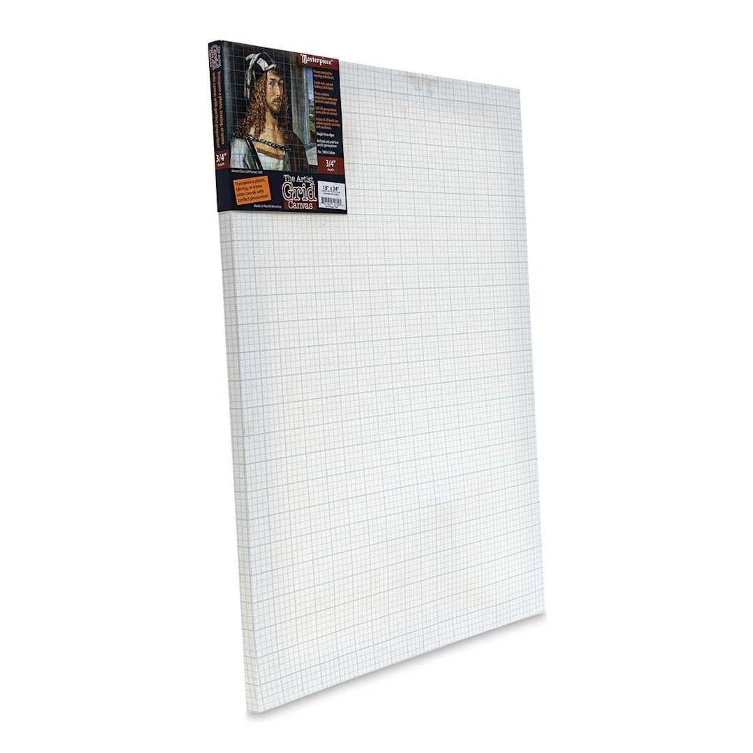 Open in modal - The Artist Grid 3/4" Profile Cotton Canvas - 18" x 24", Artist Grid