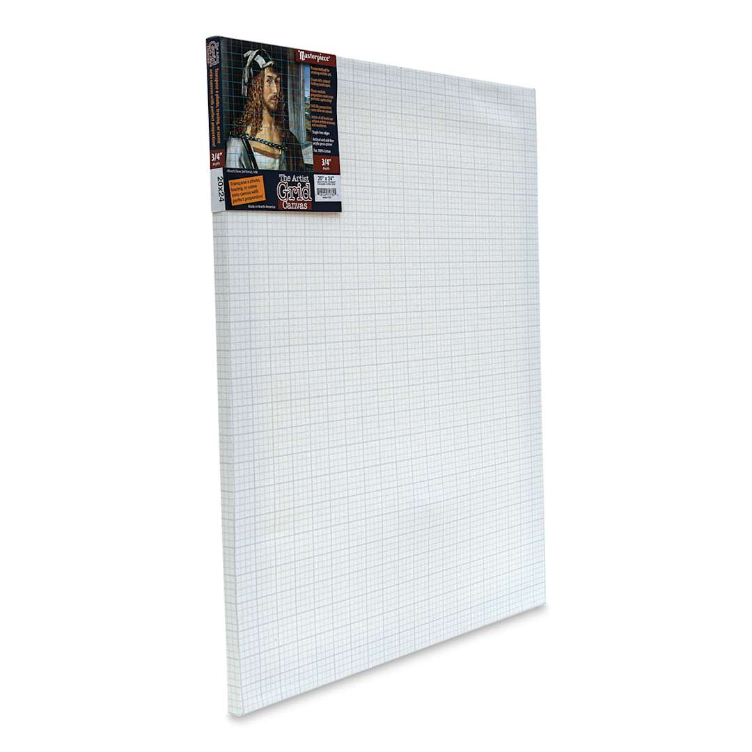 Open in modal - The Artist Grid 3/4" Profile Cotton Canvas - 20" x 24", Artist Grid