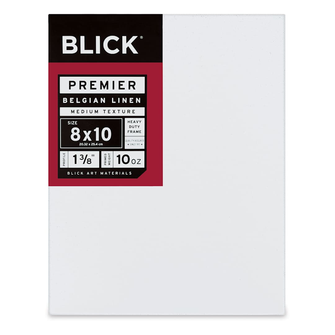 Open in modal - Blick Premier Belgian Linen - 8" x 10", Oil-Primed, 1-3/8" Profile