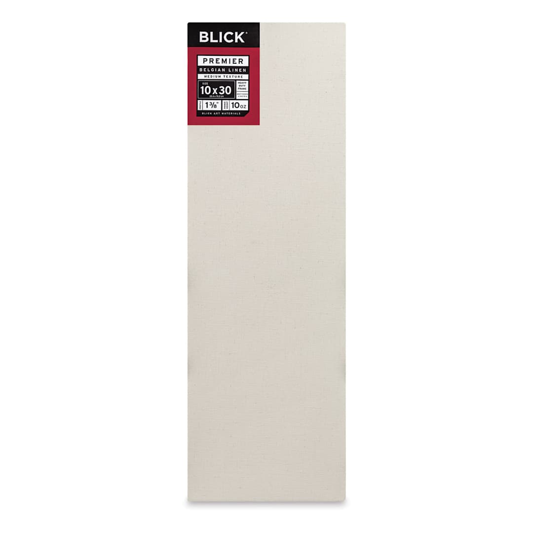 Open in modal - Blick Premier Belgian Linen - 10" x 30", Oil-Primed, 1-3/8" Profile