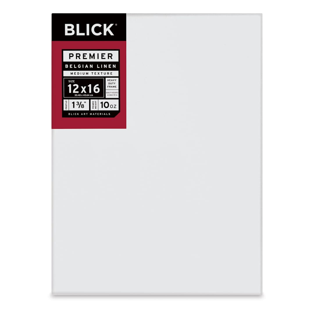 Open in modal - Blick Premier Belgian Linen - 12" x 16", Oil-Primed, 1-3/8" Profile