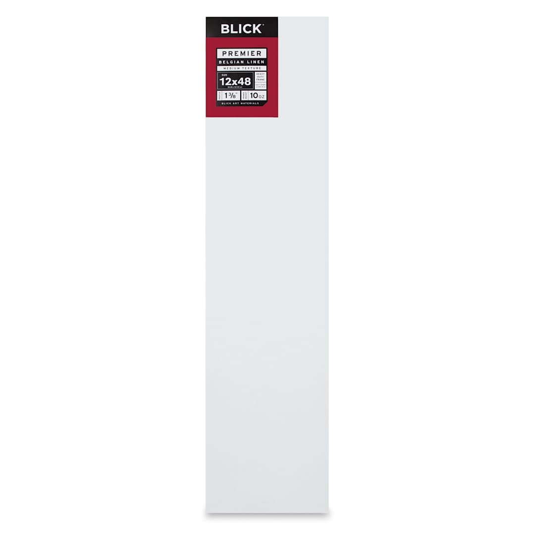 Open in modal - Blick Premier Belgian Linen - 12" x 48", Oil-Primed, 1-3/8" Profile