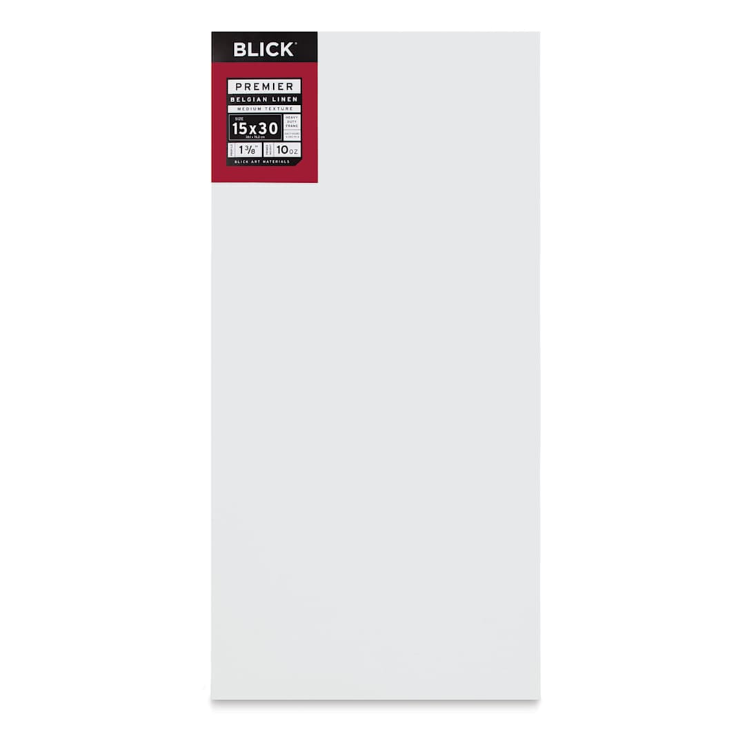 Open in modal - Blick Premier Belgian Linen - 15" x 30", Oil-Primed, 1-3/8" Profile
