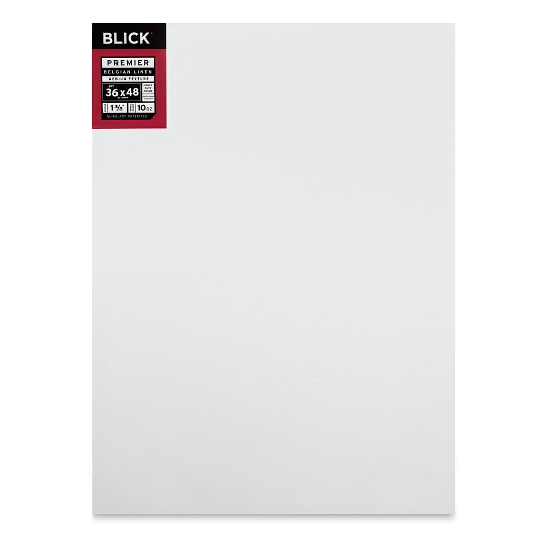 Open in modal - Blick Premier Belgian Linen - 36" x 48", Oil-Primed, 1-3/8" Profile
