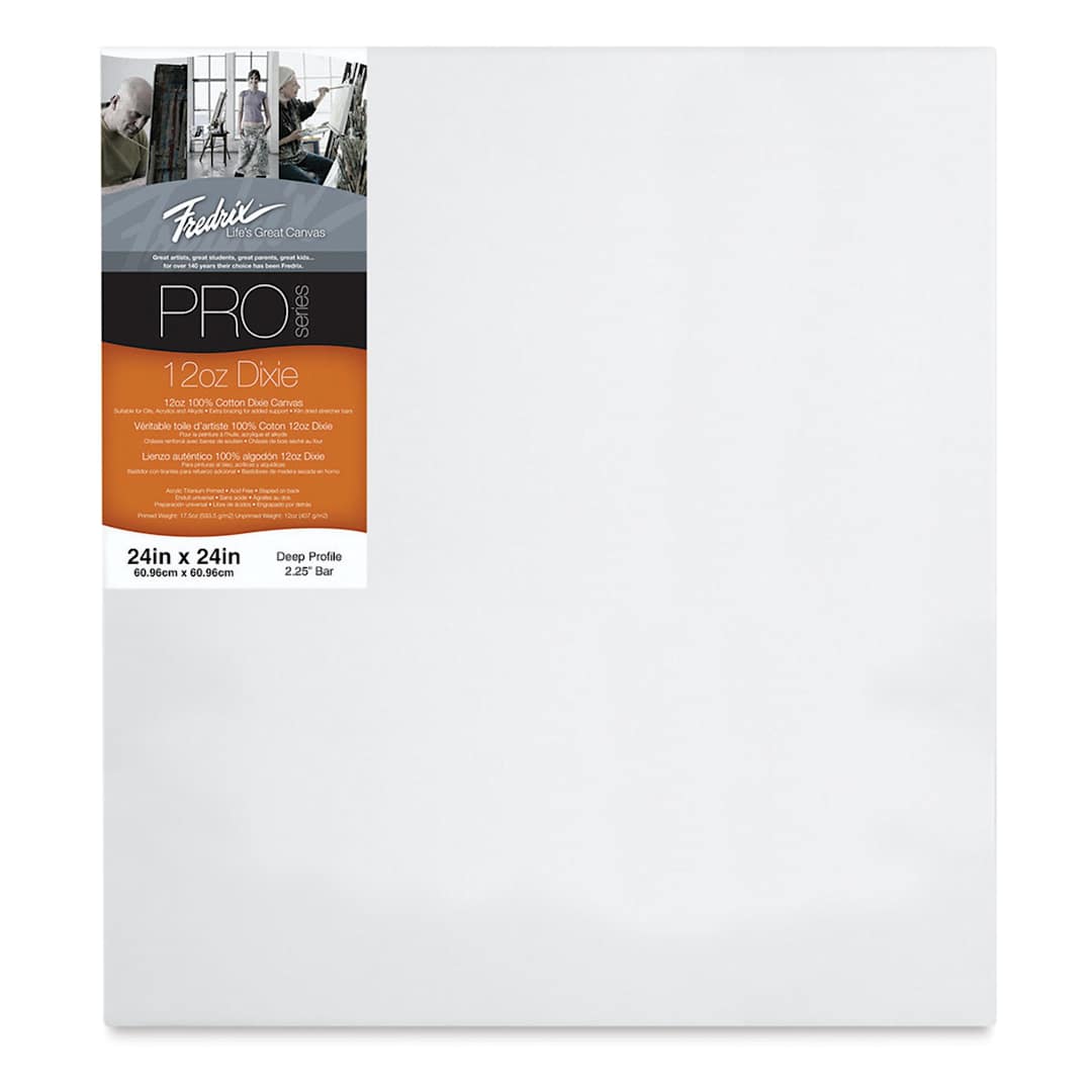 Open in modal - Fredrix Pro Series Dixie Museum Profile Canvas - 24" x 24", 2-1/4" Profile