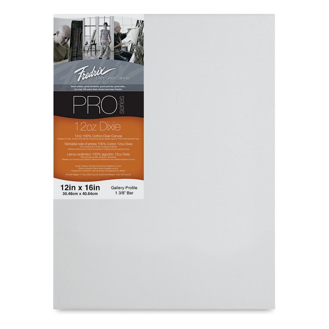 Open in modal - Fredrix Pro Series Dixie Gallery Profile Canvas - 12" x 16", 1-3/8" Profile