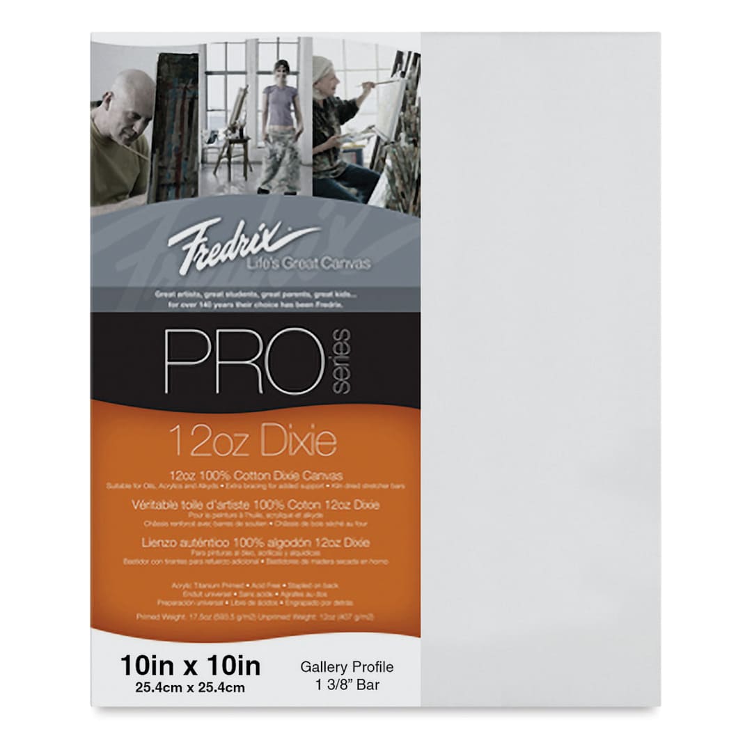 Open in modal - Fredrix Pro Series Dixie Gallery Profile Canvas - 10" x 10", 1-3/8" Profile