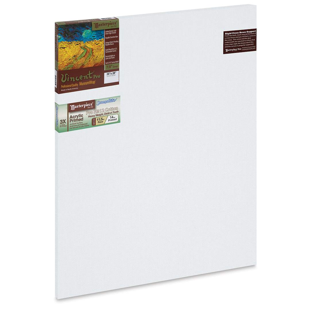 Open in modal - Masterpiece Vincent Pro Sausalito Cotton Canvas - 22" x 28", Acrylic Primed