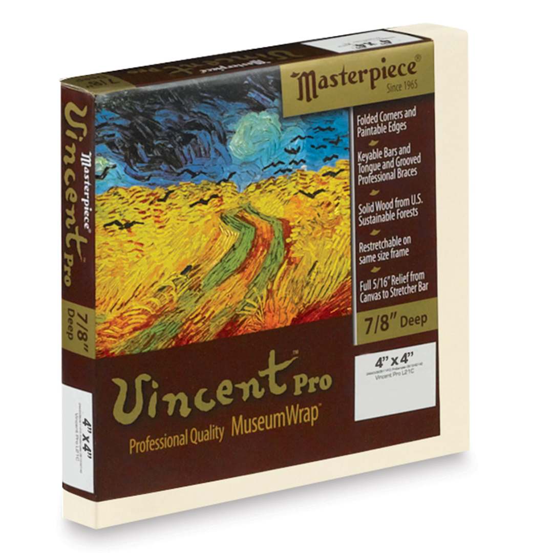 Open in modal - Masterpiece Vincent Pro Artfix Linen Canvas - 4" x 4", Oil Primed