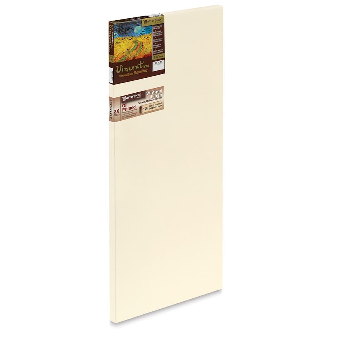 Open in modal - Masterpiece Vincent Pro Artfix Linen Canvas - 12" x 36", Oil Primed