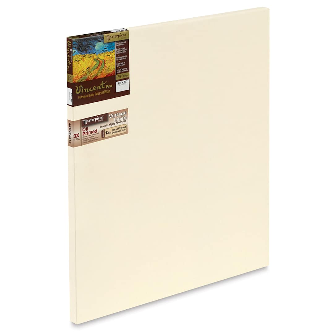 Open in modal - Masterpiece Vincent Pro Artfix Linen Canvas - 24" x 30", Oil Primed