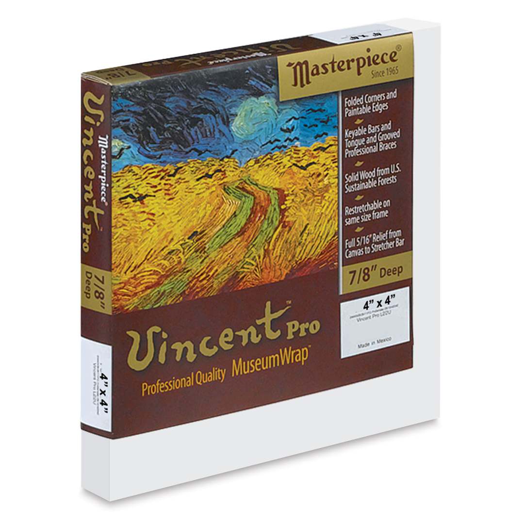Open in modal - Masterpiece Vincent Pro Artfix Linen Canvas - 4" x 4", Acrylic Primed