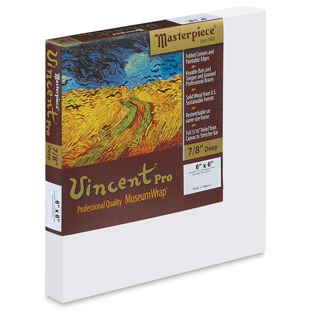 Open in modal - Masterpiece Vincent Pro Artfix Linen Canvas - 6" x 6", Acrylic Primed