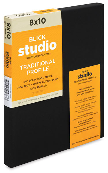 Open in modal - Blick Studio Cotton Canvas - 8" x 10", Traditional Profile