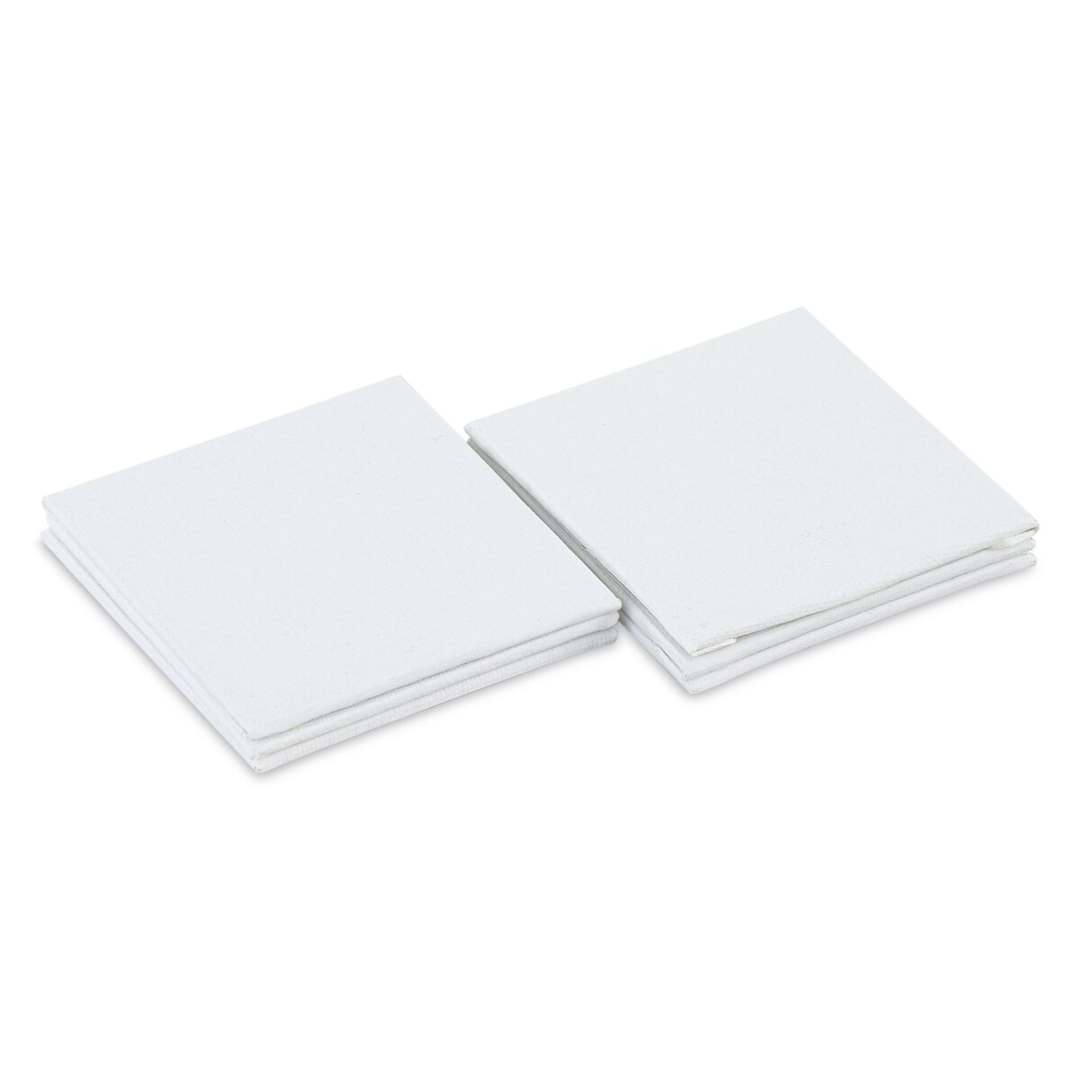 Open in modal - Blick Studio Mini Canvas Panel - 3" x 3", White, Pkg of 6