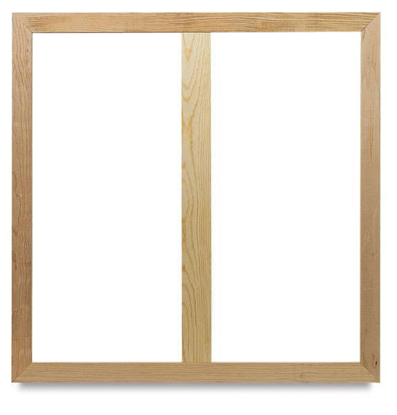 Open in modal - Masterpiece Heavy Duty Cross Braces, Front view of Straight Brace - stretcher bars are not included
