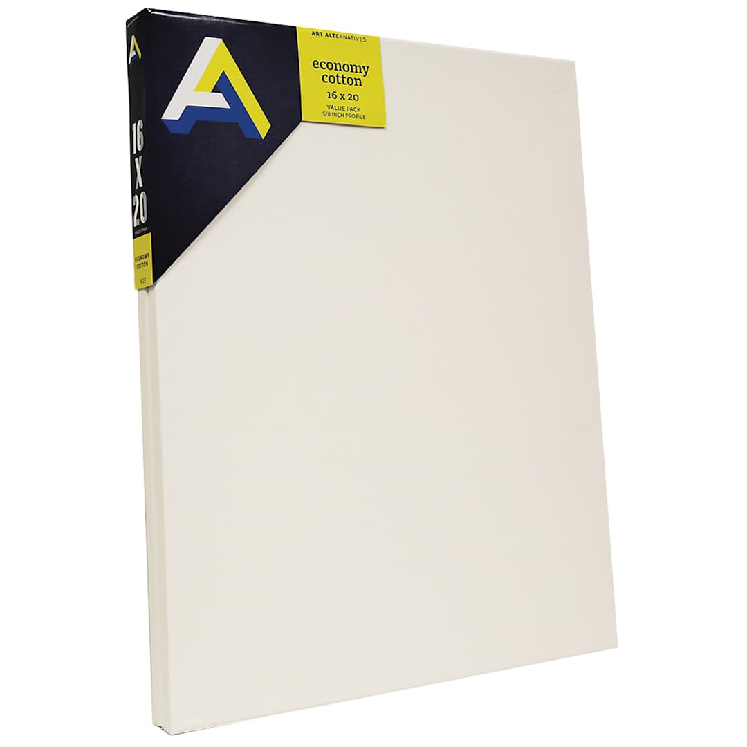 Open in modal - Art Alternatives Economy Cotton Stretched Canvas, 16 in x 20 in, 2/Pkg.