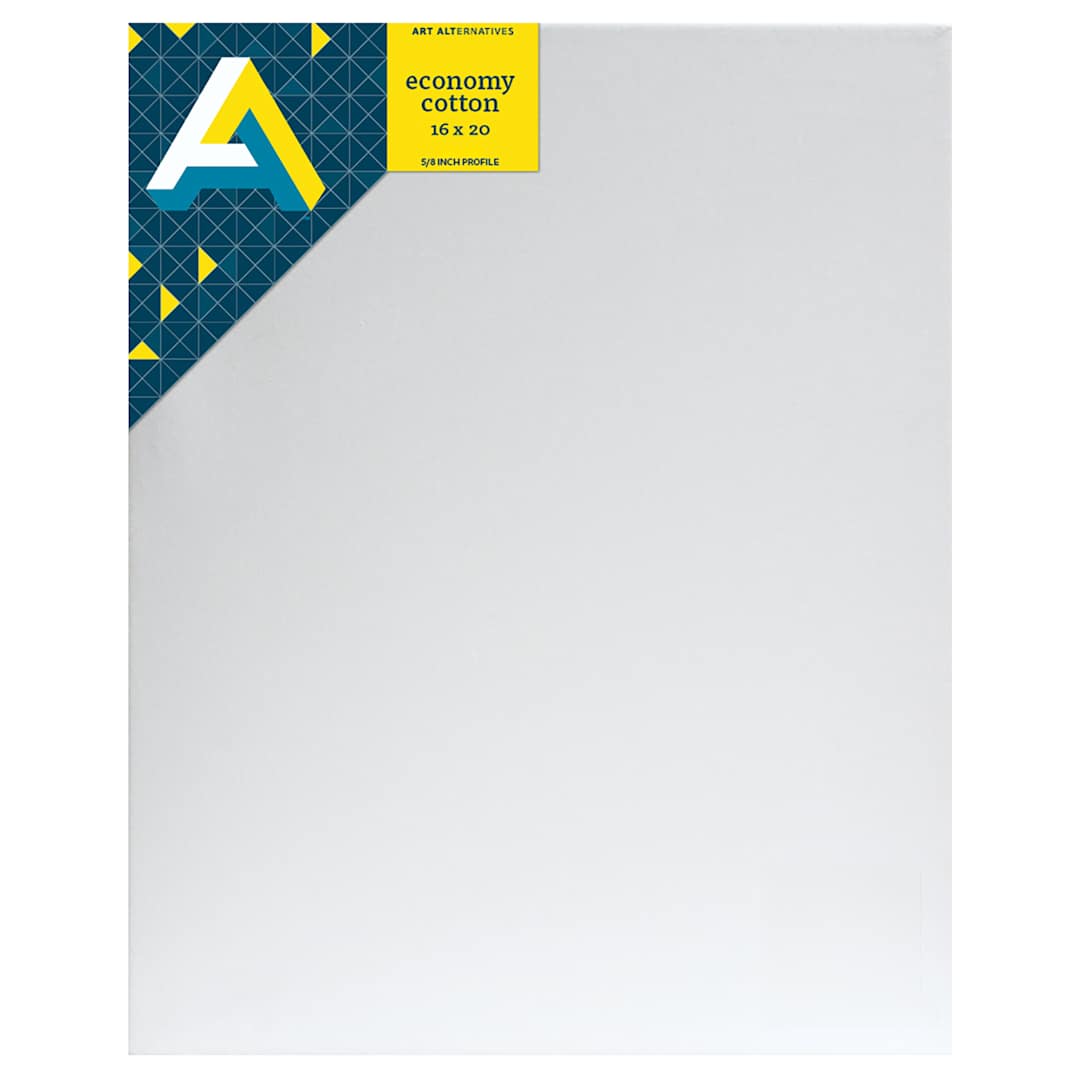 Open in modal - Art Alternatives Economy Cotton Stretched Canvas, 16" x 20"