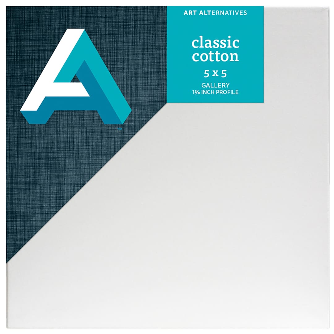 Open in modal - Art Alternatives Classic Cotton Stretched Canvas, Gallery, 1-3/8 in Profile, 5 in x 5 in