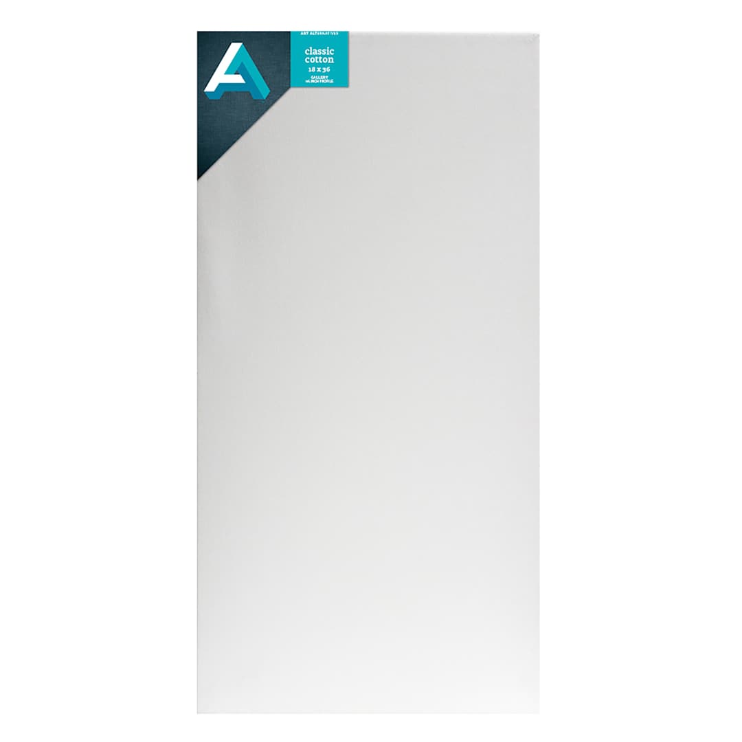Open in modal - Art Alternatives Classic Cotton Stretched Canvas, Gallery, 1-3/8 in Profile, 18 in x 36 in