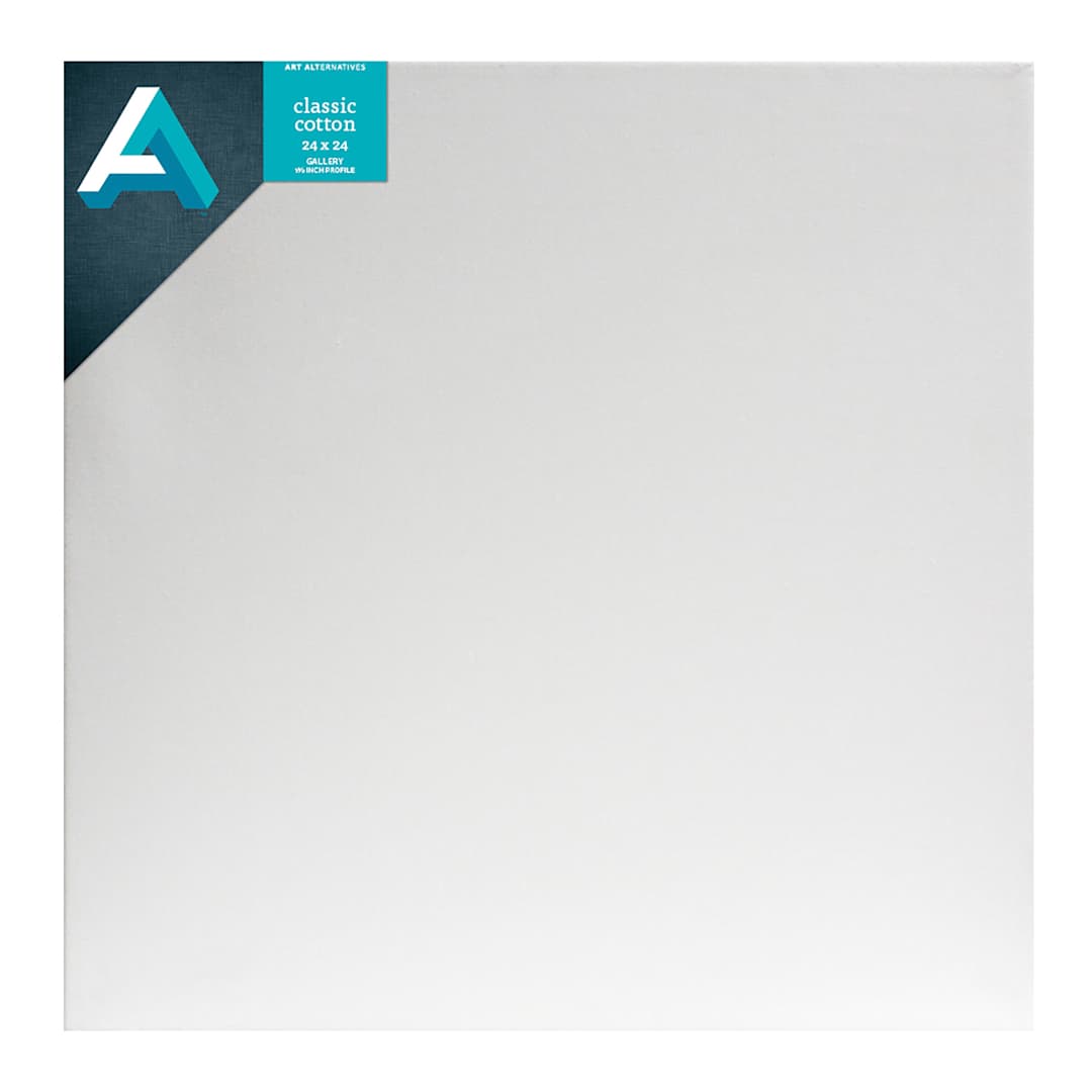 Open in modal - Art Alternatives Classic Cotton Stretched Canvas, Gallery, 1-3/8 in Profile, 24 in x 24 in
