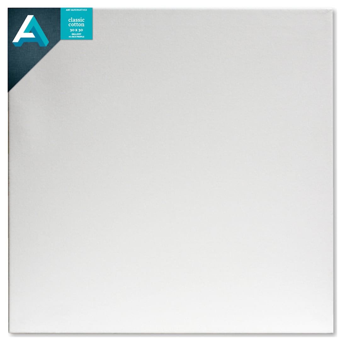 Open in modal - Art Alternatives Classic Cotton Stretched Canvas, Gallery, 1-3/8 in Profile, 30 in x 30 in