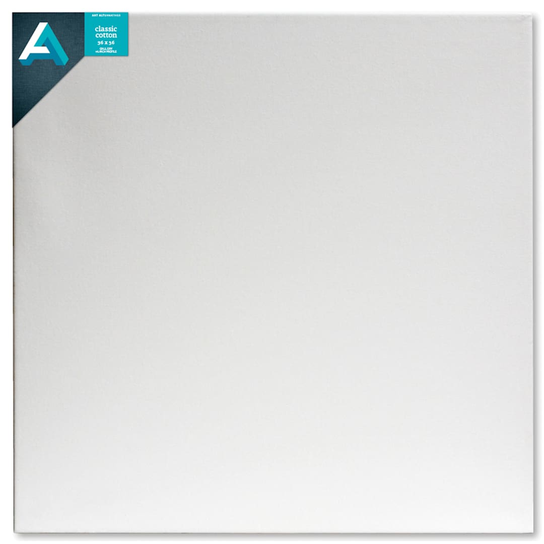 Open in modal - Art Alternatives Classic Cotton Stretched Canvas, Gallery, 1-3/8 in Profile, 36 in x 36 in