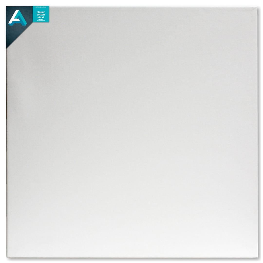 Open in modal - Art Alternatives Classic Cotton Stretched Canvas, Gallery, 1-3/8 in Profile, 48 in x 48 in