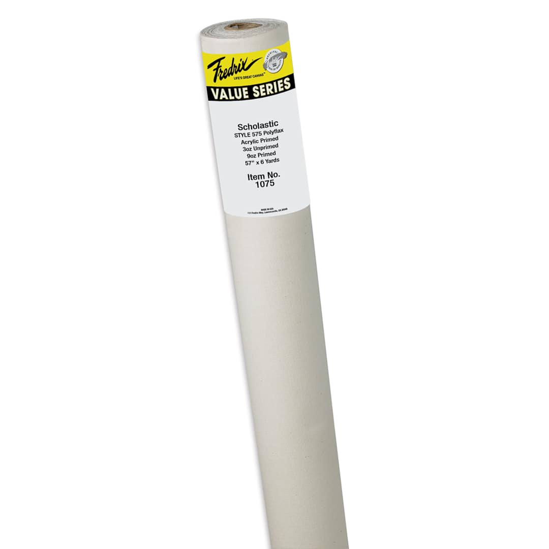 Open in modal - Fredrix 575 Scholastic Acrylic Primed Polyflax Canvas Rolls