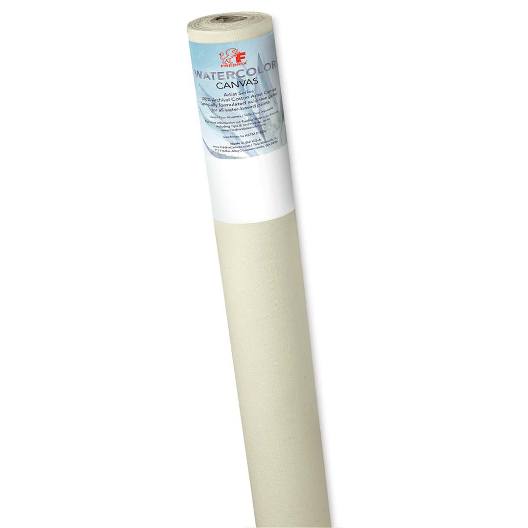 Open in modal - Fredrix Watercolor Canvas Roll - 58" x 30 yds