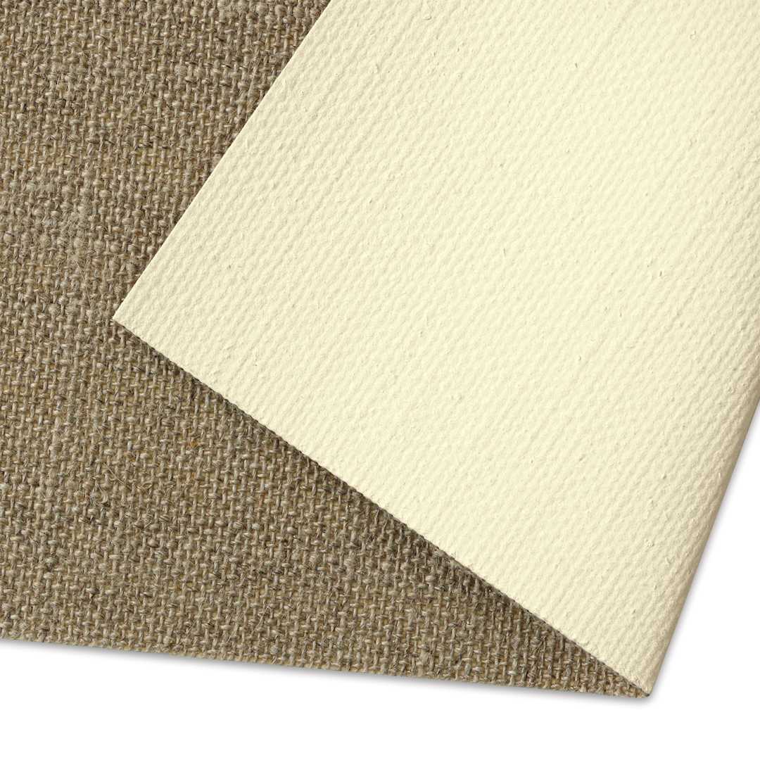 Open in modal - Artfix Oil Primed Linen Canvas by the Yard - LC1C, Double Primed, Medium, 85" x 1 yd, canvas close-up