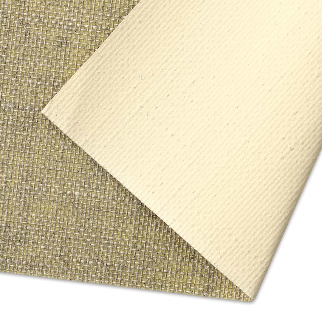 Open in modal - Artfix Oil Primed Linen Canvas by the Yard - L21C, Double Primed, Medium, 85" x 1 yd, canvas close-up