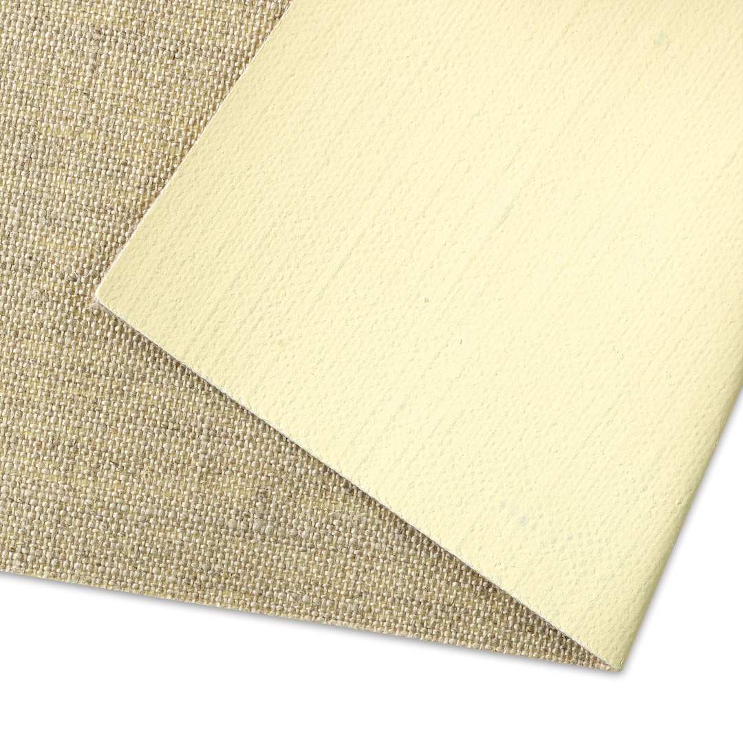 Open in modal - Artfix Oil Primed Linen Canvas by the Yard - L64C, Quadruple Primed, Fine, 85" x 1 yd, canvas close-up