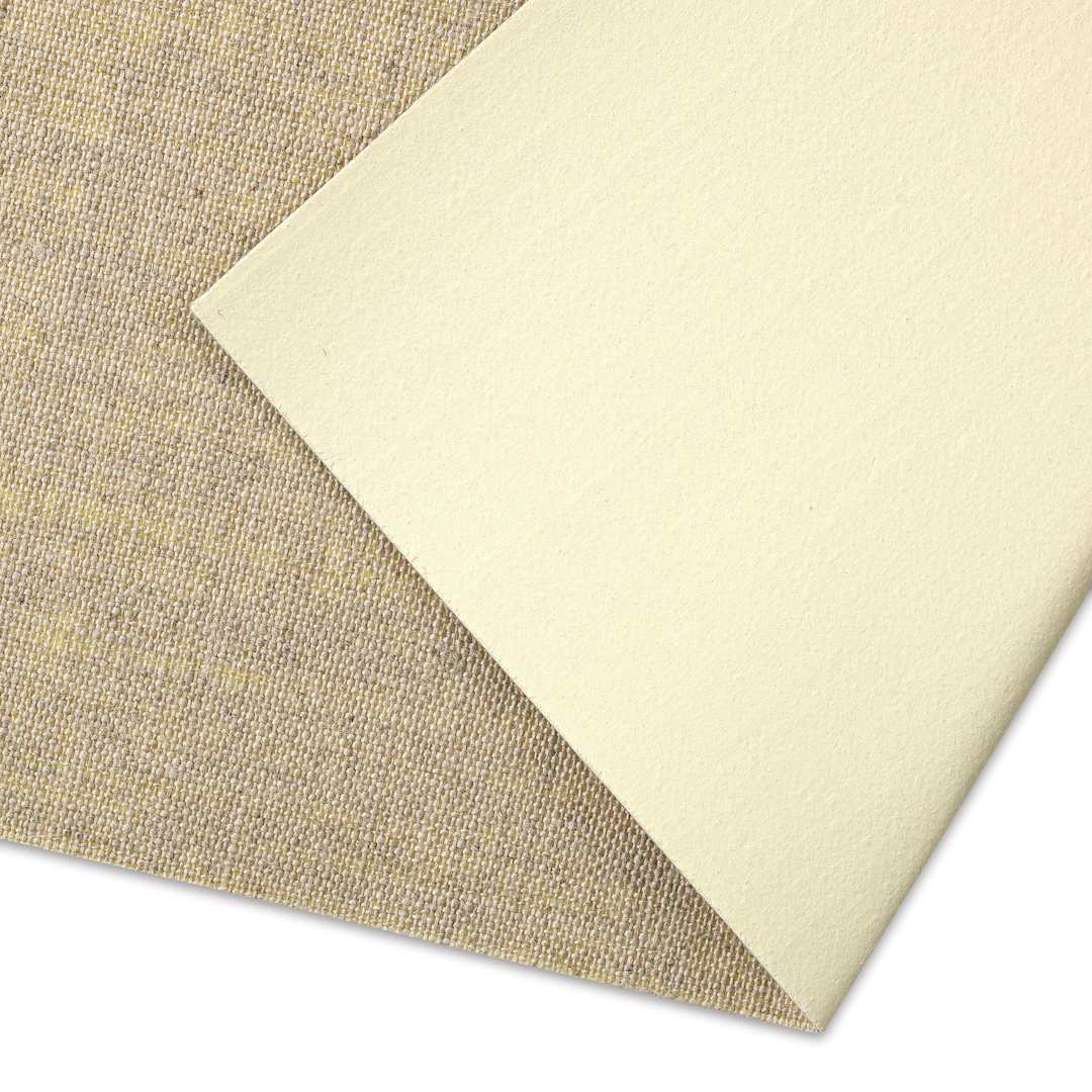 Open in modal - Artfix Oil Primed Linen Canvas by the Yard - L84C, Quadruple Primed, Extra Fine, 85" x 1 yd, close-up