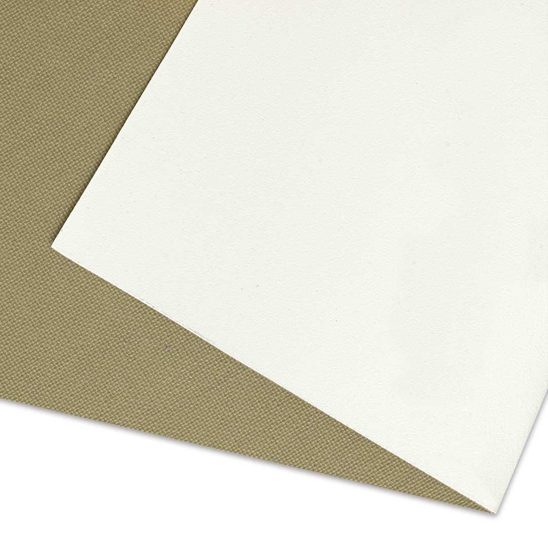 Open in modal - Artfix Acrylic Primed Polyester Canvas by the Yard - 85" x 1 yd, 17.5 oz, close-up of canvas