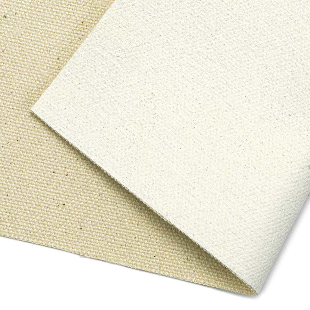 Open in modal - Utrecht Master's Acrylic-Primed Cotton Canvas Roll - 60" x 6 yards, close-up of canvas