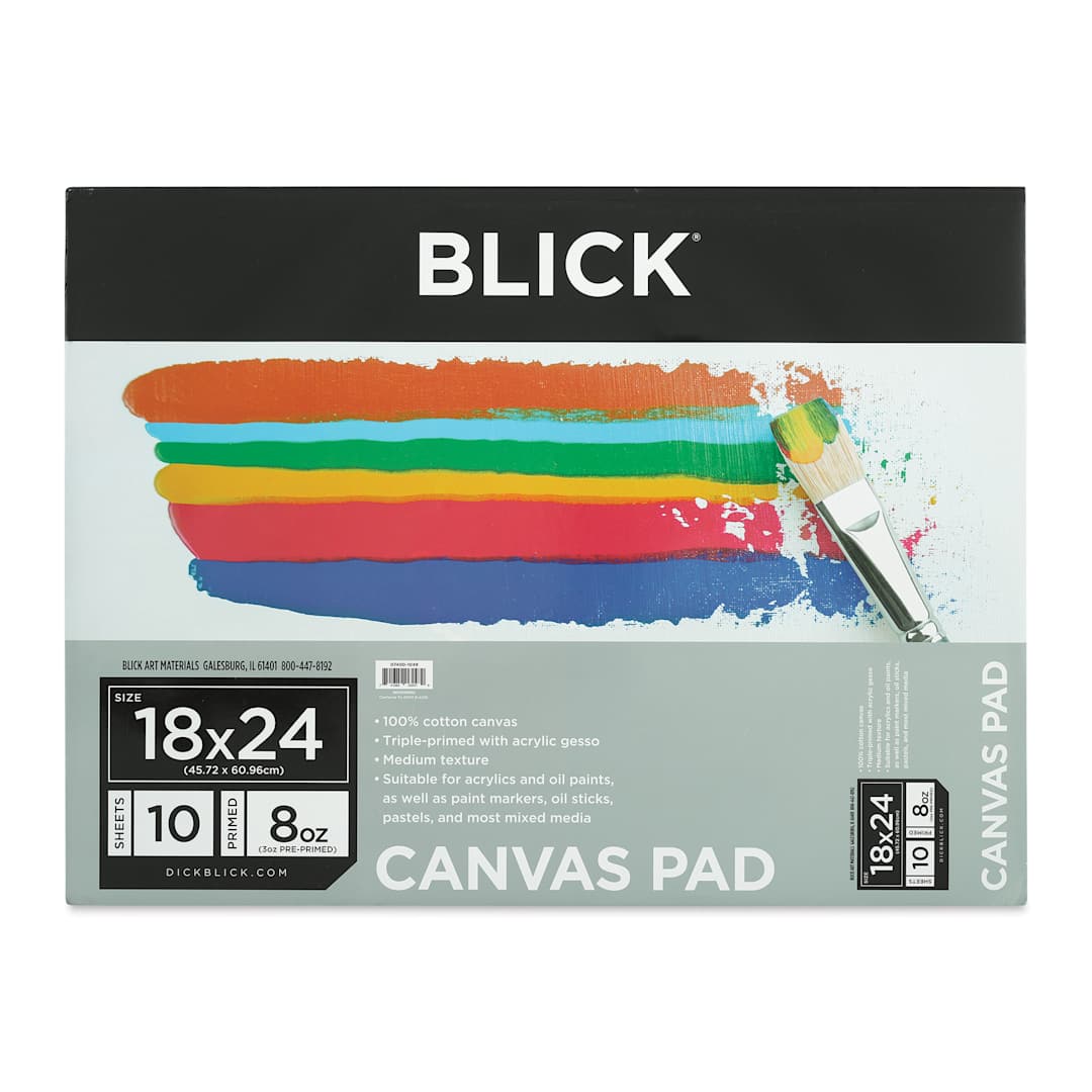 Open in modal - Blick Canvas Pad - 18" x 24", 10 Sheets