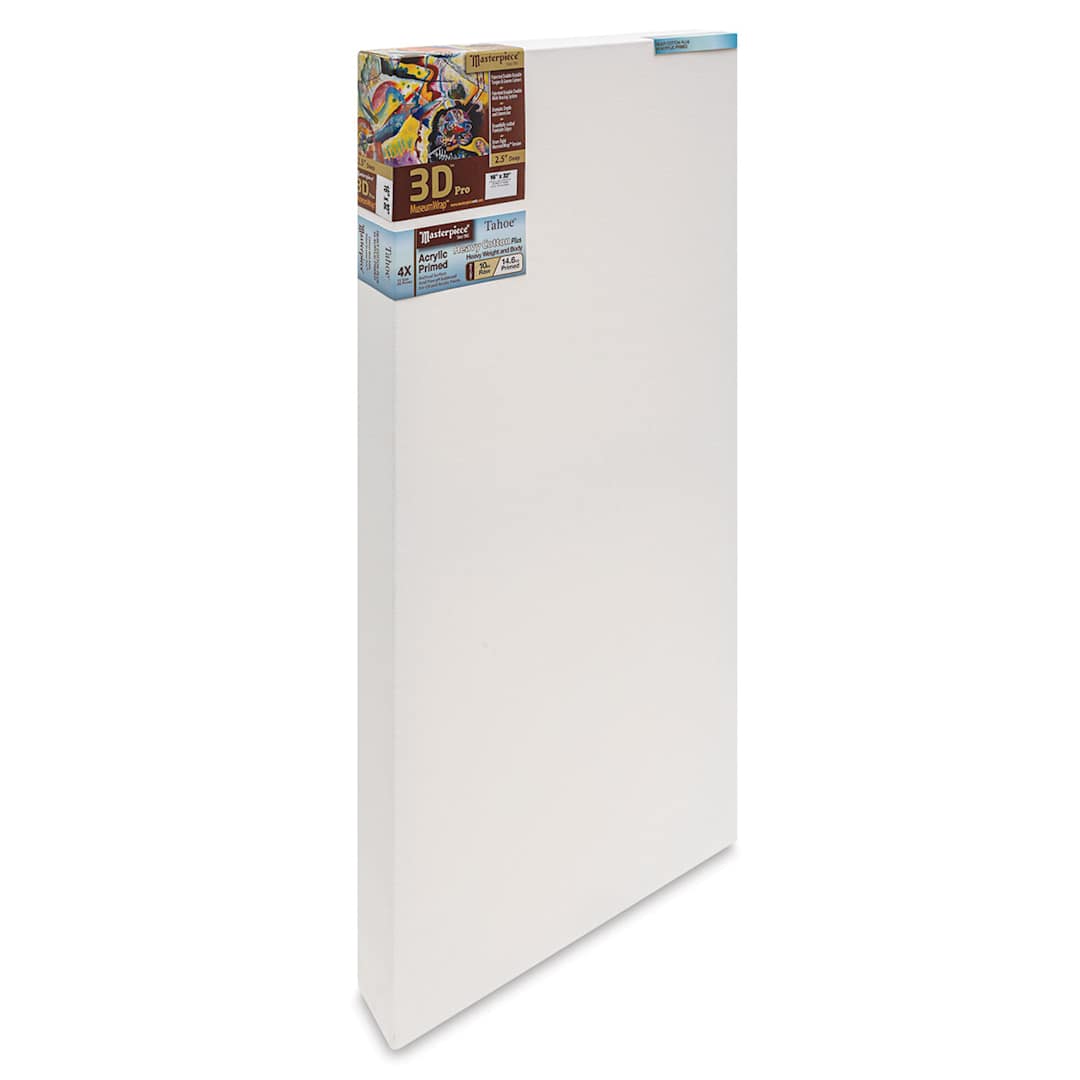 Open in modal - Masterpiece Tahoe Cotton Canvas - 16'' x 32'', 2-1/2'' Profile, Acrylic Primed