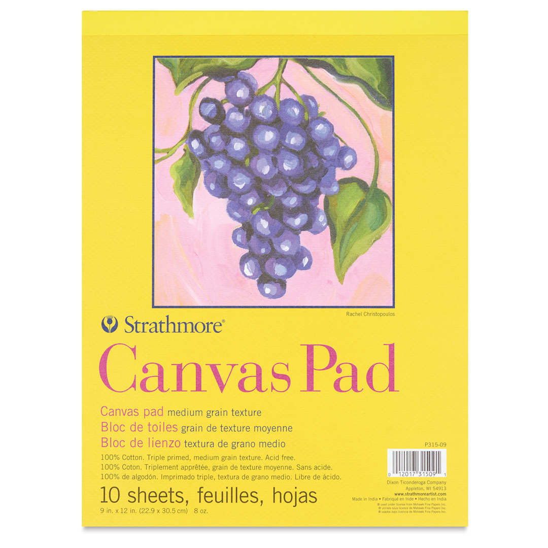 Open in modal - Strathmore 300 Series Cotton Canvas Pad - 9" x 12", 10 Sheets
