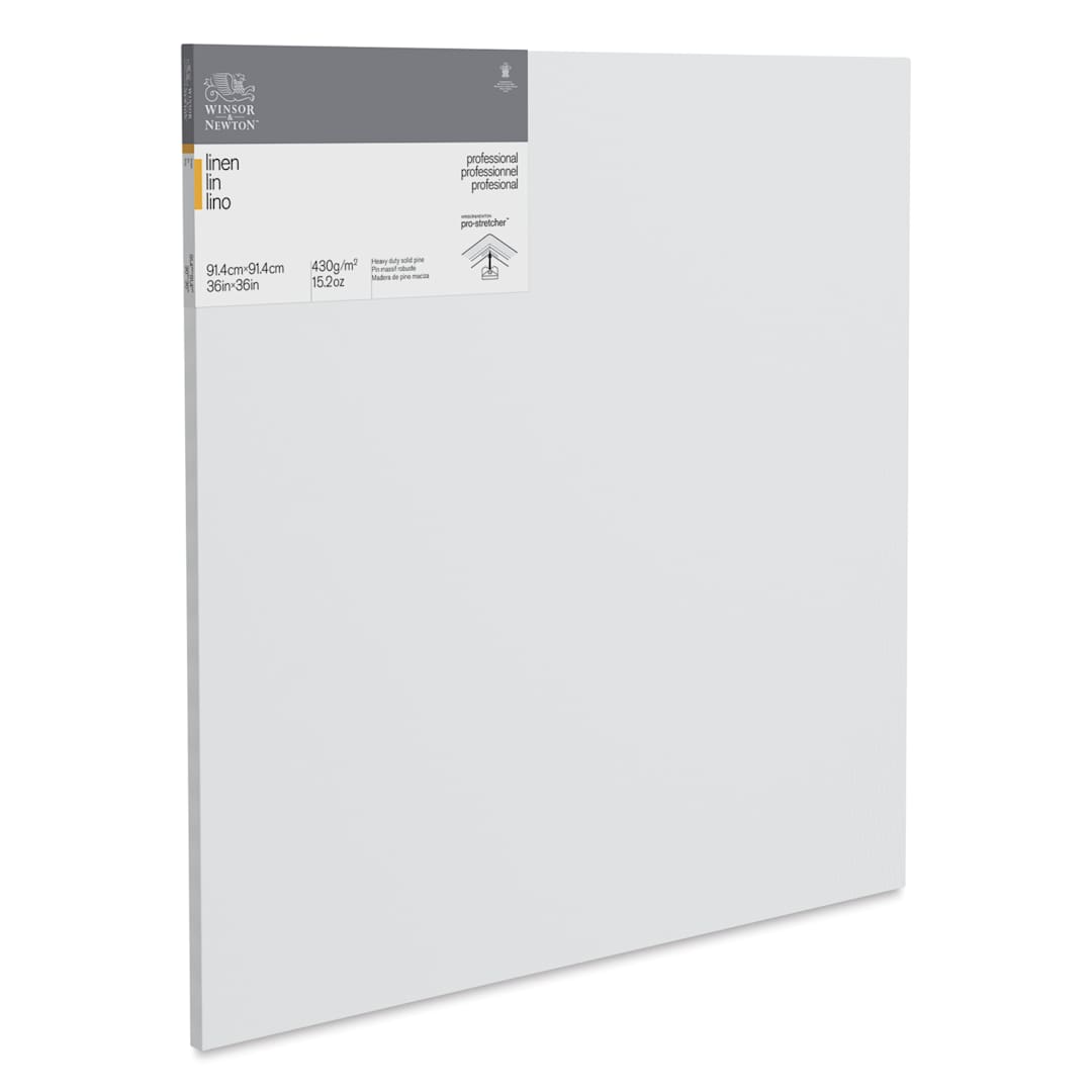 Open in modal - Winsor & Newton Professional Linen Canvas - 36" x 36", 13/16" Profile