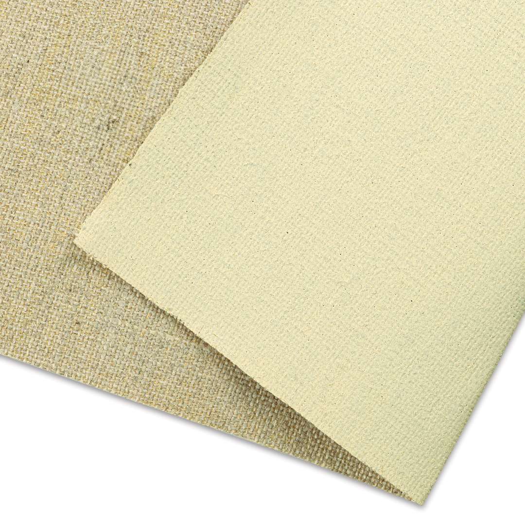 Open in modal - Belle Arti Oil Primed Linen Canvas by the Yard - Fine, 82" x 1 yd, 9.6 oz, canvas close-up