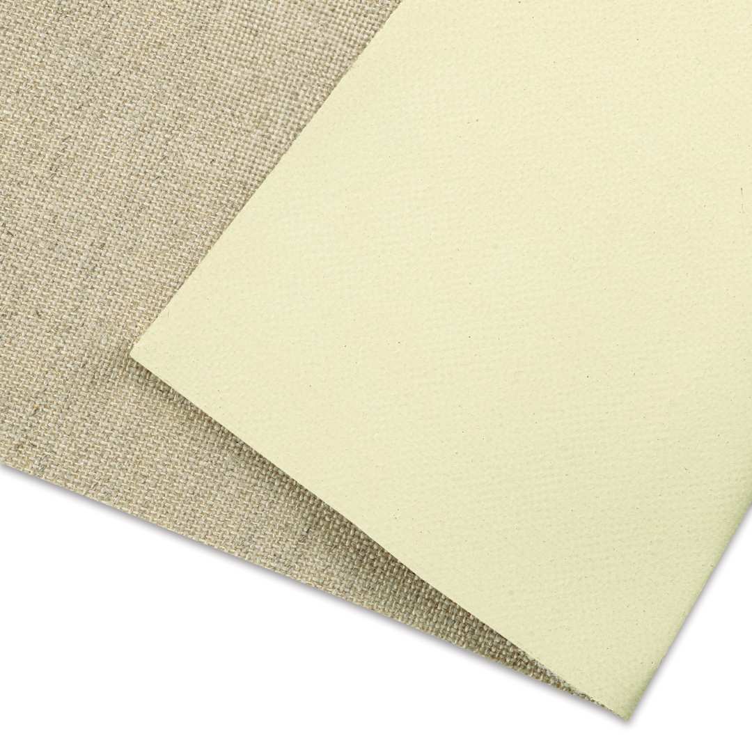 Open in modal - Belle Arti Oil Primed Linen Canvas by the Yard - Extra Fine, 82" x 1 yd, 10.7 oz, canvas close-up