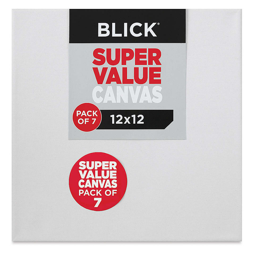 Open in modal - Blick Super Value Canvas Pack - 12'' x 12'', Pkg of 7
